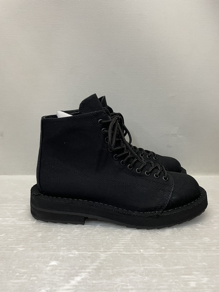 Ground Y COTTON CANVAS LACE-UP B レースアップブーツ 03 ブラック