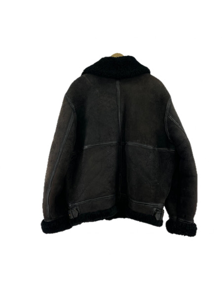 OLD・VINTAGE レザージャケット B-3 USA製 シープスキン (40) 黒