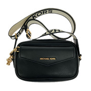 MICHAEL KORS ショルダーバッグ ロゴショルダー レザー スクエア 黒