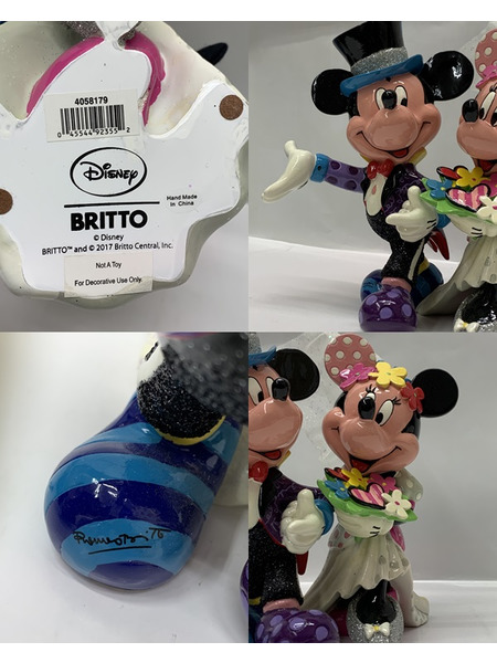 enesco Romero Britto Disney by Britto ミッキー＆ミニー ポップウェディング 開封品 ダメージあり  ロメロ・ブリット Disney 結婚式 [値下]