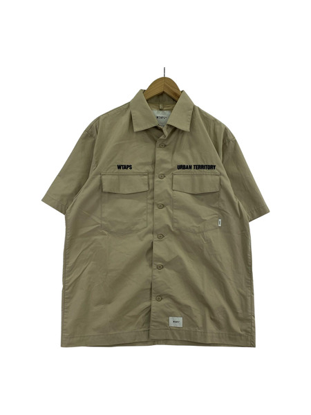 WTAPS BUDS SS COTTON TWILL SHIRT ベージュ 2 221BRDT-SHM06