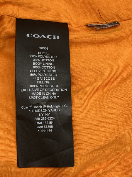  COACH ナイロンコーチジャケット オレンジ (L)
