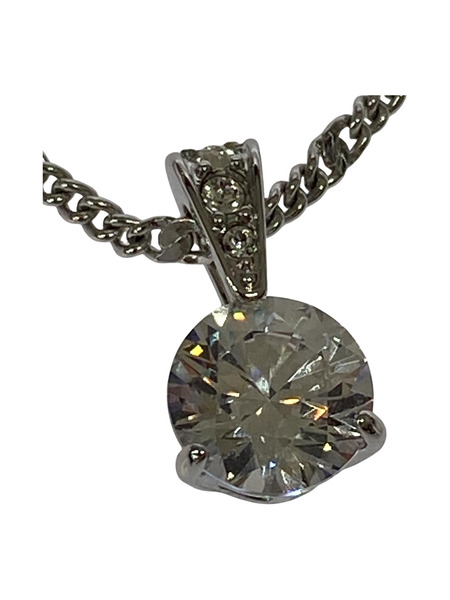 SWAROVSKI ネックレス・ペンダント 一粒石 シルバーカラー 18000