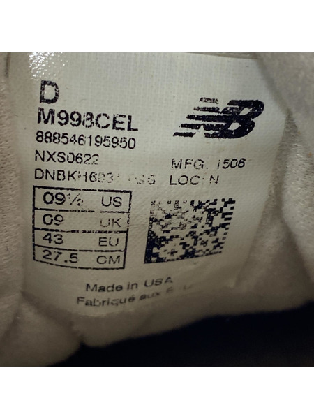 NEW BALANCE スニーカー m998cel USA製 27.5 グレー[値下]