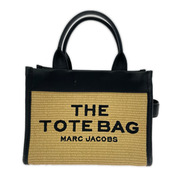 MARC JACOBS THE TOTEBAG クロスボディバッグ カゴバッグ ブラック×ベージュ