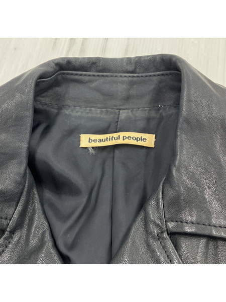 beautiful people ライダースジャケット/130㎝/BLK[値下]｜商品