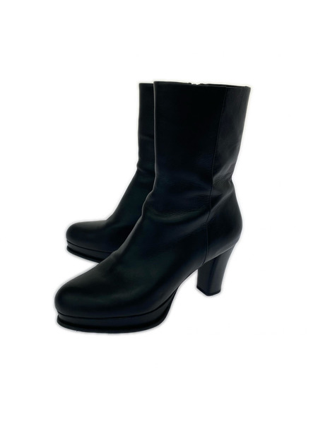 UNTITLED ブーツ ショートブーツ 黒  (24.0)