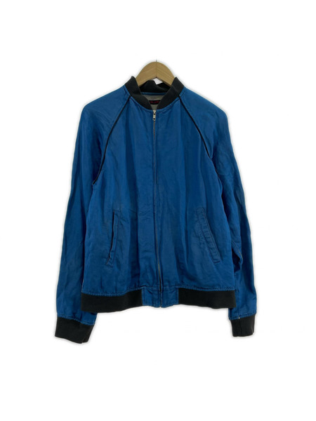 GAIJIN MADE ジャケット シルク リネン 青 (S)