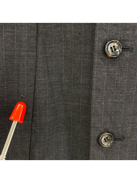 robe de chambre COMME des GARCONS ジャケット 97年 丸襟ピンストライプ