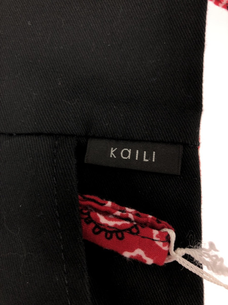OLD PARK KAILI バンダナ リメイク バッグ 赤[値下]