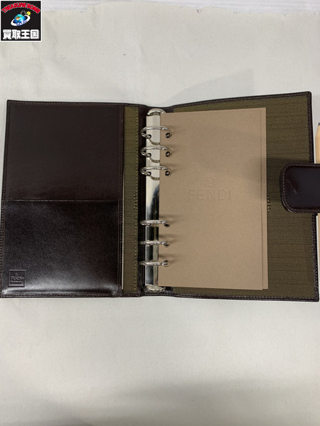 小物 FENDI ズッカ柄 手帳ケース
