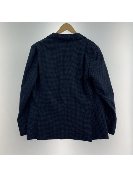 MONTEDORO ハウンドトゥース ダブルブレストジャケット 52 ネイビー