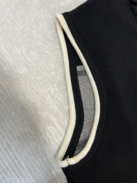 MARTIN KIM ジップニットベスト サイズM ブラック