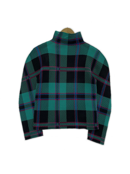 ISSEY MIYAKE me ISSEY MIYAKE 25AW タータンチェックハイネックトップス