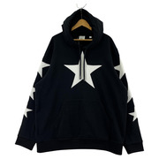 BURBERRY 22SS STAR MOTIF Hoodie スタープリントパーカー  ブラック 8034567