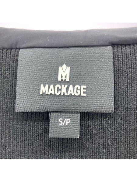 Mackage ANDREW-Z ニット切替キルティングジャケット S 黒