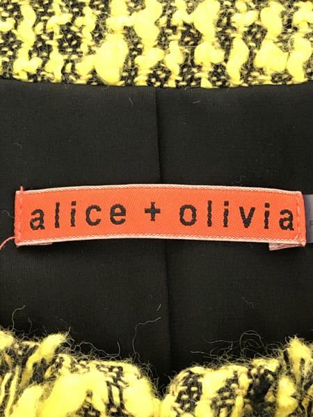 Alice+Olivia ツイードジャケット YEL[値下]