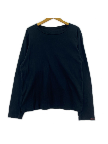 Porter Classic 長袖Tシャツ・カットソー スーピマコットン 無地 黒 (M)