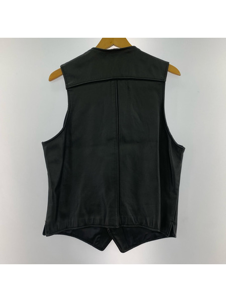 schott ソノ他 USA製 レザーベスト BLK M｜商品番号：2200027209488
