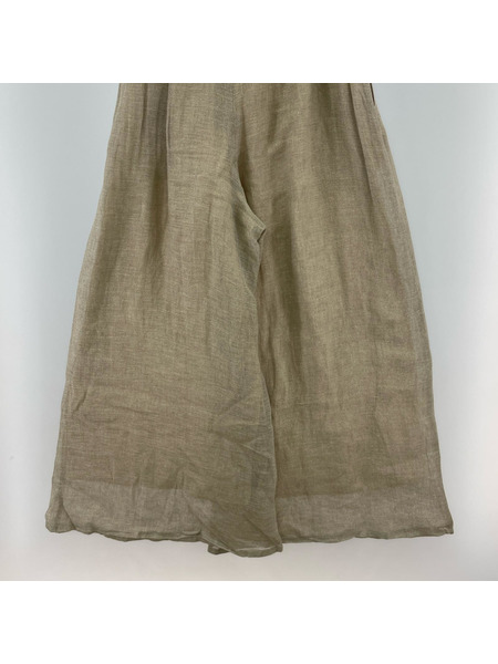 GALERIE VIE リノカラミ イージーワイドパンツ 32 ベージュ 23-04-51-04207