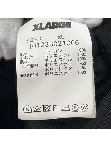 XLARGE ダウンジャケット NYLON PUFFER JACKET 黒 (XL)