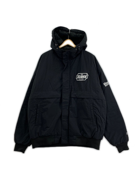XLARGE ダウンジャケット NYLON PUFFER JACKET 黒 (XL)