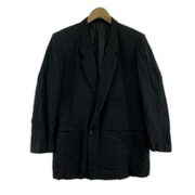 80s COMME des GARCONS HOMME デカオム ダブルジャケット M グレー
