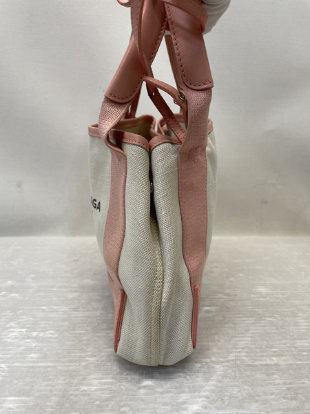 BALENCIAGA  ネイビーカバスXS 2wayショルダーバッグ ライトピンク