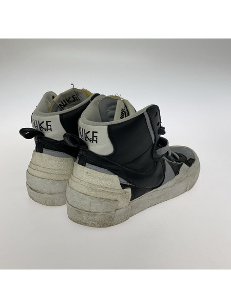 NIKE スニーカー sacai BLAZER MID BLACK/WOLF GREY/WHITE