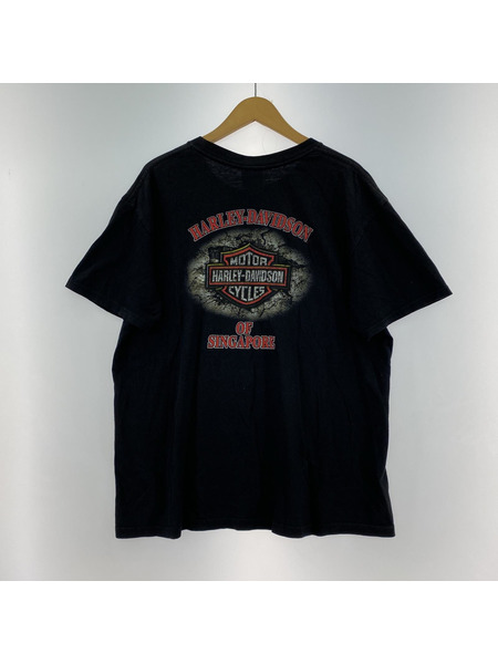 Harley-Davidson 半袖Tシャツ・カットソー USA製 プリントカットソー 黒