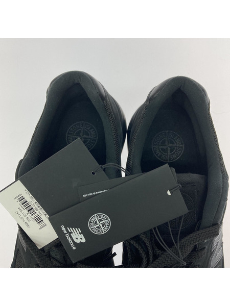 NEW BALANCE スニーカー Stone Island 991V2 Ghost Black(UK10)[値下]