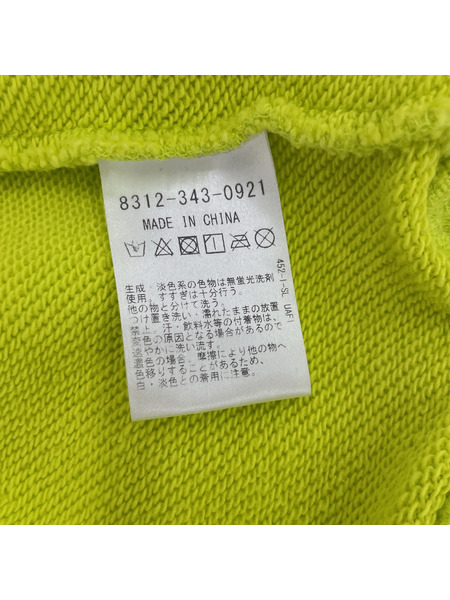 ROKIT NEON COLOR SWEAT SHIRT/胸刺繍クルーネックスウェット L ネオンイエロー[値下]