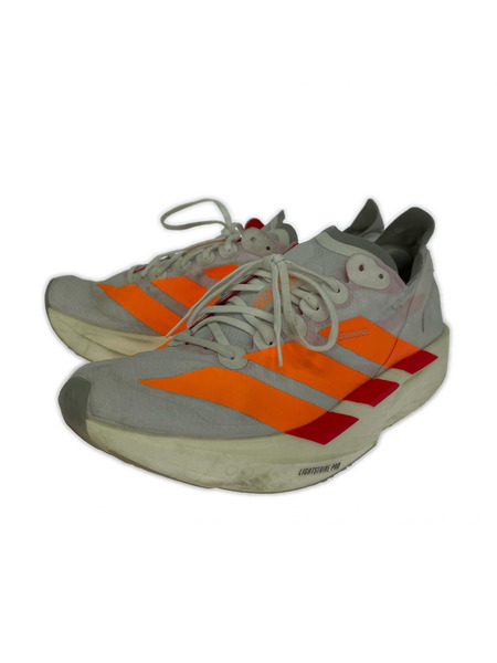 adidas スニーカー ADIZERO TAKUMI SEN 11 白/オレンジ 26.5