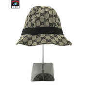GUCCI 衣料その他 バケットハット GGキャンバス　黒