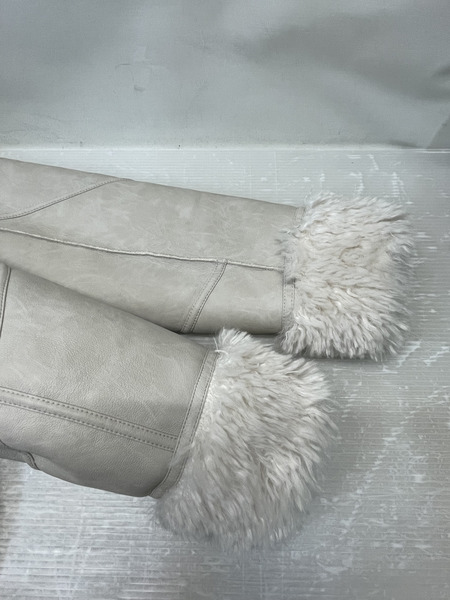 Urbancode フェイクムートンジャケット アイボリー