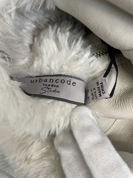 Urbancode フェイクムートンジャケット アイボリー