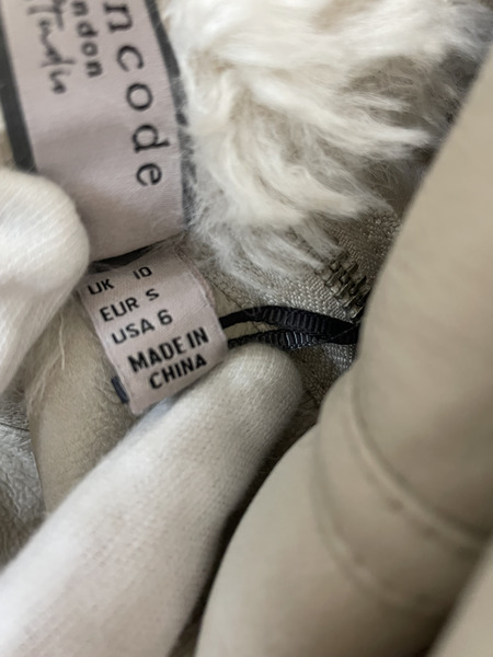 Urbancode フェイクムートンジャケット アイボリー