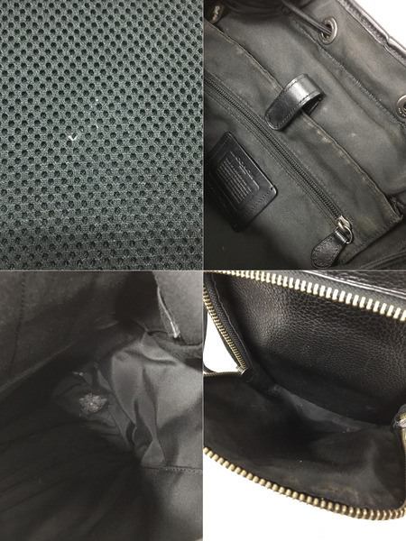 COACH F72311 ヘンリー レザーリュック バックパック ブラック[値下]
