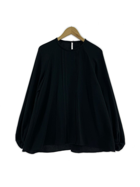 ADORE ミドルジョーゼットフリルオーバーブラウス ブラック[値下]