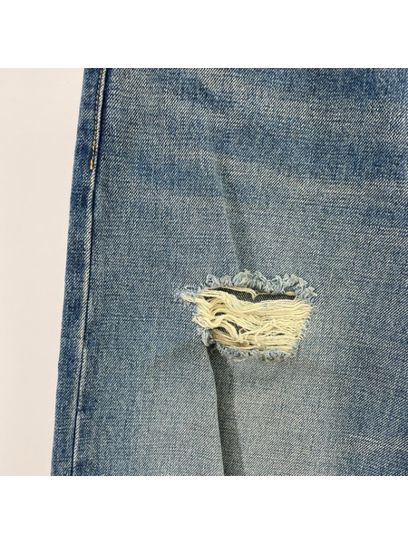 デニム・ジーンズ APOCRYPHA クラッシュデニム インディゴ