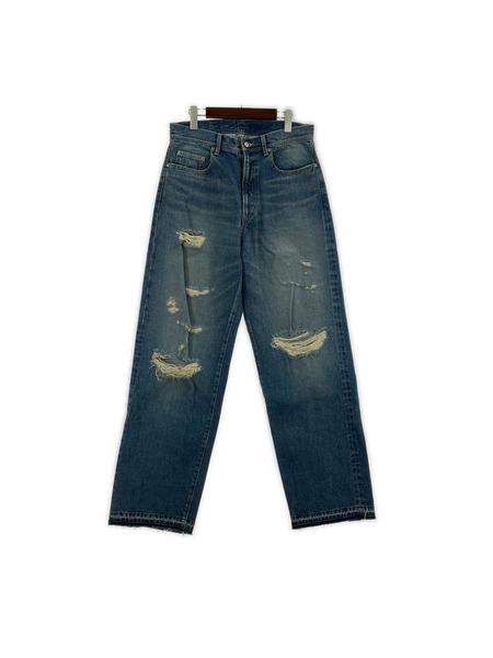 デニム・ジーンズ APOCRYPHA クラッシュデニム インディゴ