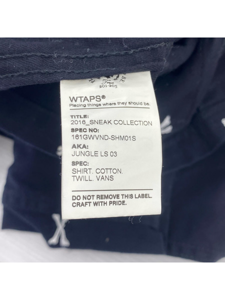 WTAPS ジャケット ×VANS CROSS BONE ミリタリージャケット ブラック (2)