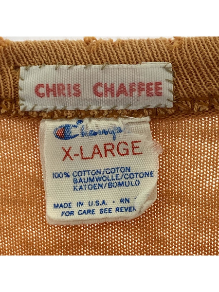 Champion 半袖Tシャツ・カットソー 80s TENNESSEE トリコ オレンジ XL[値下]