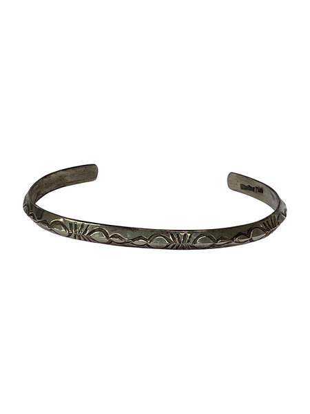 ナバホ Sterling Tahe シルバーバングル