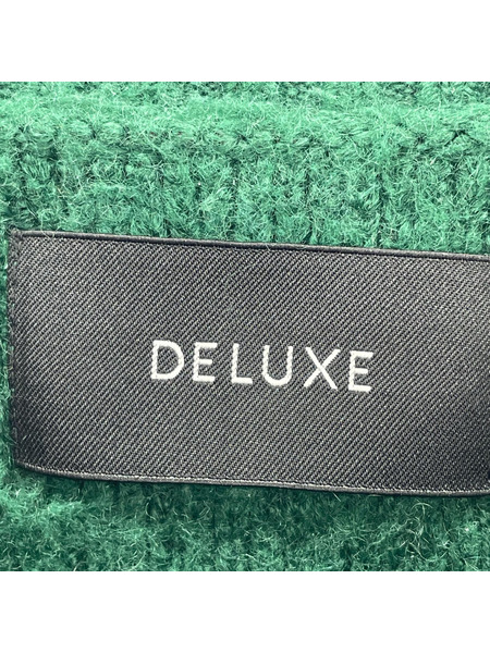 DELUXE ニット・セーター TAKE ID CREWNECK KNIT PULLOVER GREEN