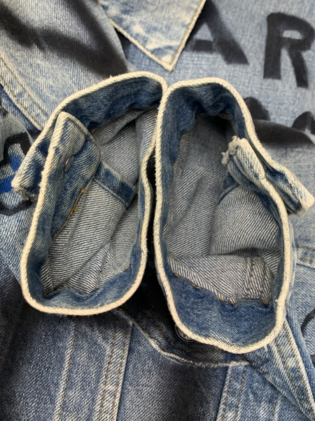 BALENCIAGA GRAPHIC DENIM JACKET Size44 本体のみ バレンシアガ グラフィック グラフィティ デニムジャケット 
