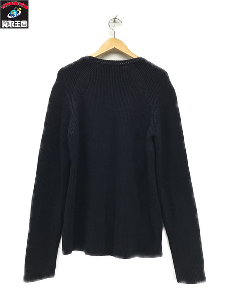 LV クル-ネックニット　黒 （Ｌ）