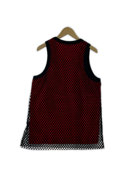 WALES BONNER タンクトップ Record Mesh Tank Top 'Red' L