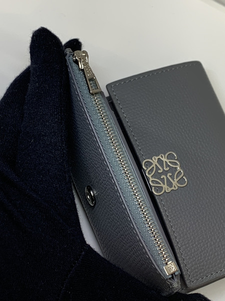 LOEWE アナグラム バーティカル ウォレット スモール グレー LOEWE アナグラム バーティカル ウォレット スモール グレー