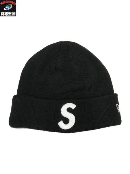 Supreme NEWERA ニット帽/黒/ブラック/シュプリーム/メンズ/帽子